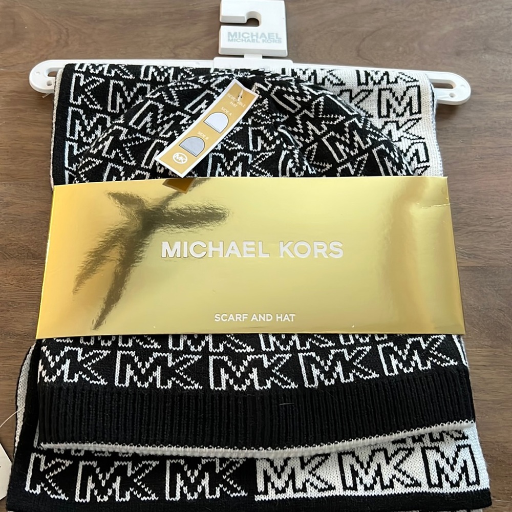 Michael Kors Scarf and Hat Set